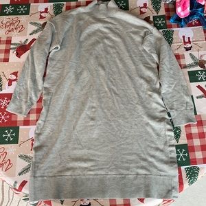 Gray Banana Republic Side Snap Sweater Dress